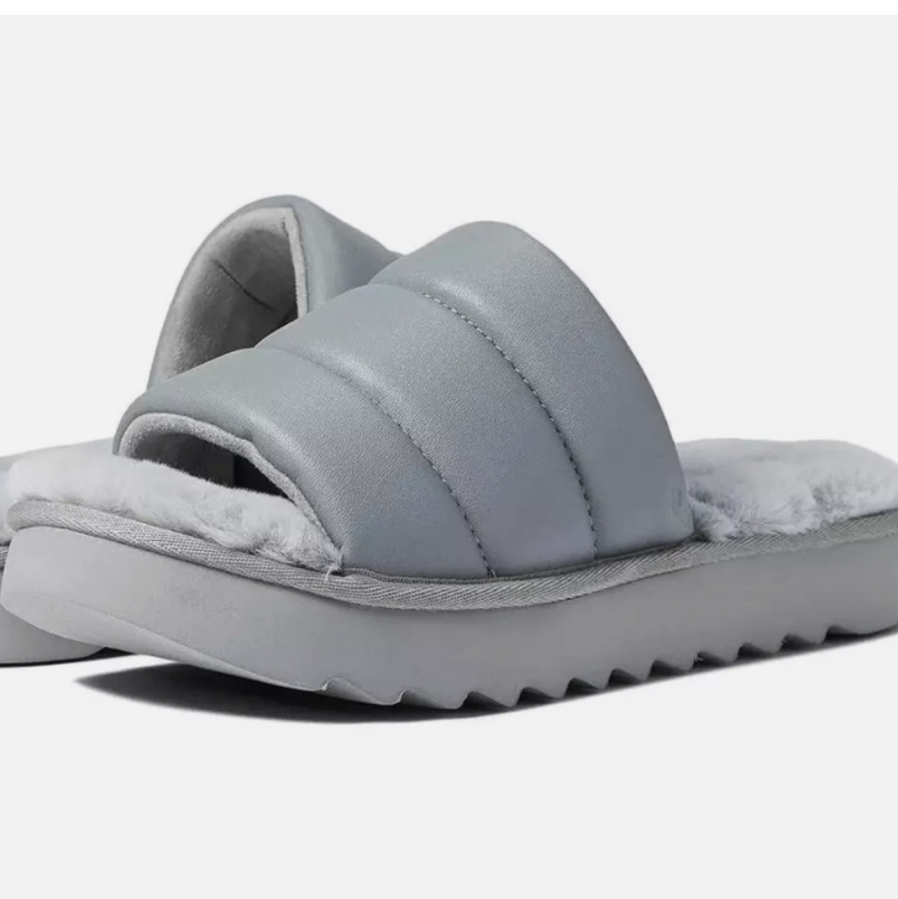 Koolaburra Women's Gray BRB Slides NWOT Size 8